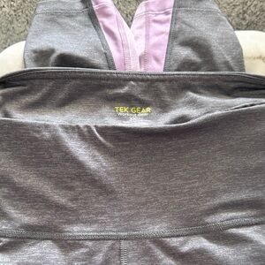 Tek Gear Women's Gray and Lavender Leggings